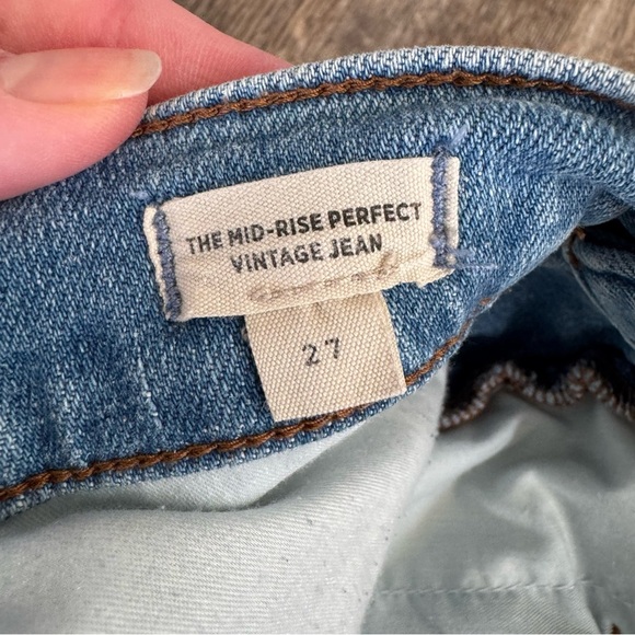 Madewell High-Rise The Perfect Vintage Straight Leg Jean - Alderton Wash - Picture 8 of 16